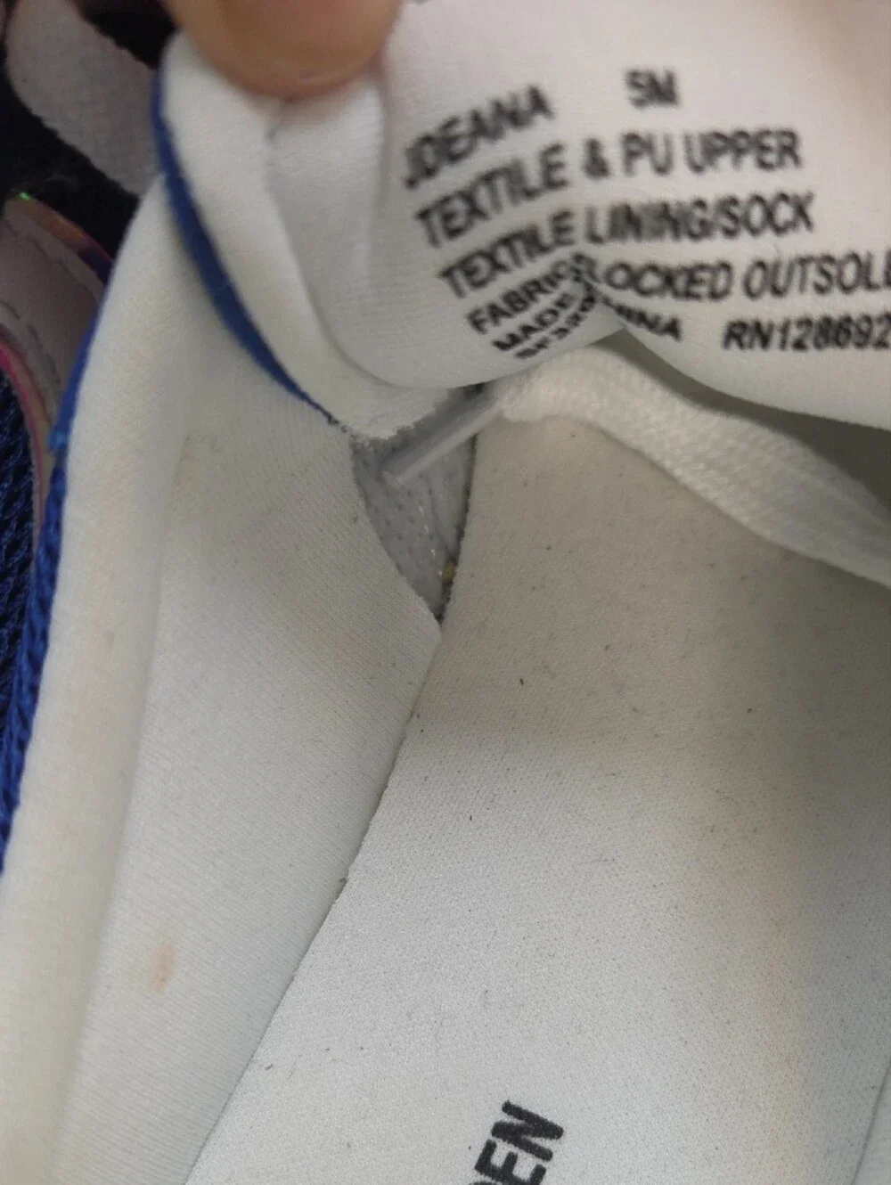Steve Madden Blue and White Lace-Up Women’s Sneakers